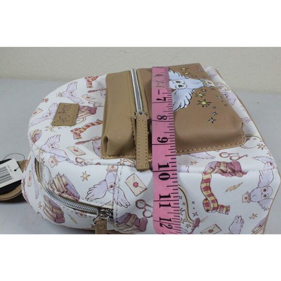 Harry Potter Hedwig Watercolor Faux Leather Mini Backpack NEW